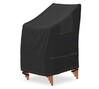 AWNIC Housse de Chaise de Jardin Imperméable, 600D Housse en tissu Oxford Robuste pour Chaises de Jardin Patio Avec évent Résistant aux Déchirures Coupe-vent Anti-UV 120x65x75cm