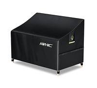Awnic Housse de Protection pour Banc de Jardin 3 Places indéchirable, imperméable et Anti-UV (Tissu Oxford indéchirable, Banc 2 Places 420D)