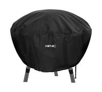 AWNIC Housse de protection pour brasero ronde imperméable avec 2 fermetures Velcro en polyester 420D Ø76 x 30 cm