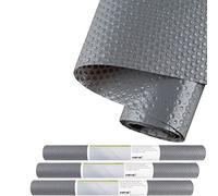 Awnic Lot de 3 Tapis antidérapants pour tiroirs - pour armoires de Cuisine - Coupable - Antidérapant - Sécurité Alimentaire - Imperméable - Gris foncé - 30 cm x 150 cm