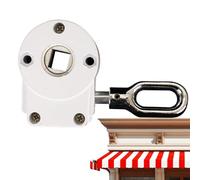 Awning Gear Manual for Awnings - Awning Manual Worm Gear | Awning Gearbox Manual Crank Gears | Cordless Bracket | Heavy Duty Awning Parts | Portable Outdoor Blinds Gear, Cordless Support for Caravan
