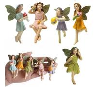 AwnsIMfreien 1 Ensemble de Mini Figurines de fée, Figurines Miniatures Jardin féerique en résine, Ange pour Accessoires pelouse Jardin Miniature, décoration en Pot Micro Paysage