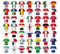 AwnsIMfreien Bannière de Drapeaux du Monde 49 pièces pour Les décorations de fêtes Football-Drapeaux Pays du Monde, Parfaits pour Les événements à thème et la décoration la Maison, bannière Drapeau