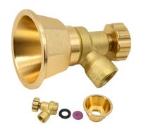 AwnsIMfreien Buse de Jardin, Buses de brumisation, buse pulvérisation réglable en Laiton, tête d'arrosage pour Jardin, pelouse et pulvérisation agricole, raccord 1/4", doré, tête Tuyau