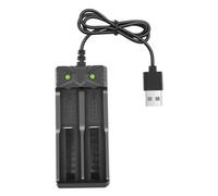 AwnsIMfreien Chargeurs de Batterie 18650 USB à 2 emplacements, Protection Contre Les surcharges pour chargeurs de Batterie Li-ION et Lithium