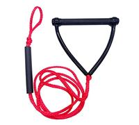 AwnsIMfreien Corde de Surf, Corde de Ski Nautique, Sangle Planche arrière, poignée remorquage Ski pour Le remorquage Nautique pour Les Sports Rouge 24 Pieds, Skis