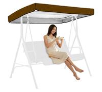 AwnsIMfreien Couverture de balançoire, Remplacement d'auvent de balançoire, Remplacement Couverture étanche 75x47, résistant au Soleil extérieur pour hamac Patio Chaise Jardin, café