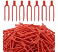 AwnsIMfreien Épingles à Plantes pour Plantes d'intérieur, 500 épingles à, Plastique en Forme de U de 5 cm pour pothos, agrafes Jardin Rouges pour sécuriser Les vignes et Les d'intérieur, suppor
