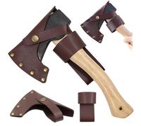 AwnsIMfreien Gaine Multi-Outils en Cuir, Gaine de hachette, hachette en Acier Froid Suspendue avec Boucle de Taille, Outils Jardinage Protection pour Les Essentiels du bûcheron, Hache