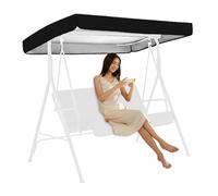 AwnsIMfreien Housse de balançoire de Remplacement, auvent balançoire, Housse Remplacement étanche 75x47, résistante au Soleil pour l'extérieur, pour Chaise Jardin, hamac Patio, Noire