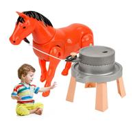AwnsIMfreien Jouet de Cheval électrique Rotatif pour Enfants avec Moulin et Joint Flexible, Ensemble de Jeu Amusant et Rechargeable pour Filles garçons, Jouets pour Chevaux