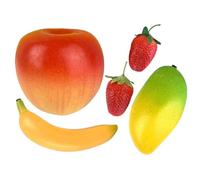 AwnsIMfreien Maracas pour bébé, Maracas en Forme de Fruit pour bébé - Jouets musicaux éducatifs colorés avec des Motifs de Banane, Fraise et Mangue