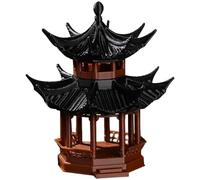 AwnsIMfreien Miniatures japonaises, Mini Accessoires de Jardin Zen, pagode Miniature en Plastique de 4, 6 x 4, 6 x 5, 3 cm, Mini Statue pagode Jardin Japonais pour décoration bonsaï Zen