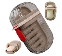 AwnsIMfreien Porte-Savon de Voyage, étui à Savon de Voyage, récipient en Plastique étanche avec bac d'égouttage et Couvercle, Support Barre shampoing Portable pour Salle Bain, conteneur