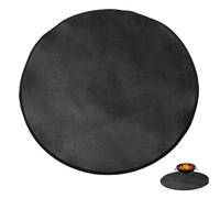 AwnsIMfreien Tapis de poêle à Bois, Tapis de Foyer pour sous Le brasero 76, 2 cm, 3 Couches, résistant à la Chaleur, Ignifuge, Rond, imperméable, sous Le Gril, pour terrasse en Herbe, terrasse,