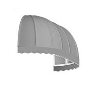 AWNTECH Auvent extérieur fixe Chicago de 1,2 m de style dôme allongé pour porte/fenêtre 132,5 x 78,7 x 61 cm, gris