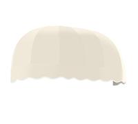 AWNTECH Chicago Auvent d'extérieur fixe de style dôme allongé de 1,8 m de large x 78,7 cm de haut x 61 cm de long, lin