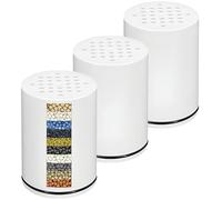 AWO Lot de 3 cartouches de filtre de douche de rechange compatibles avec pomme de douche Kitsch, systèmes de filtration de douche à plusieurs étapes pour eau dure, réduit le chlore et les substances