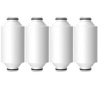 AWO Lot de 4 cartouches de filtre de douche de rechange compatibles avec le pommeau de douche Philips AWP1775CH, système de filtration de douche à plusieurs étapes pour eau dure, réduit le chlore, le