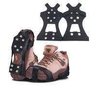 AWOGIPD Crampons, Crampon Chaussures Neige et Glace de Randonnée, Crampons Neige, Crampons à Neige Avec 10 Crampons Antidérapants Pour La Marche, Pour Hiver Randonnée Pêche Marche, Taille 35-47