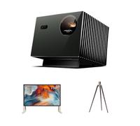 AWOL Valerion VisionMaster Pro2 avec écran de Projection Gonflable d'extérieur de 150" et Support trépied en Noyer