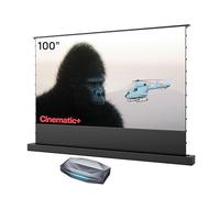 AWOL VISION Aetherion Max + Écran ALR motorisé au Sol 100" - Projecteur à Ultra Courte focale 4K UHD HDR10+, Dolby Vision et Dolby Atmos, Triple Laser RGB pour Home cinéma et Gaming