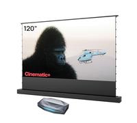 AWOL VISION Aetherion Max + Écran ALR motorisé au Sol 120" - Projecteur à Ultra Courte focale 4K UHD HDR10+, Dolby Vision et Dolby Atmos, Triple Laser RGB pour Home cinéma et Gaming