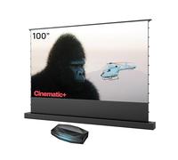 AWOL VISION Aetherion Pro + Écran ALR motorisé au Sol 100" - Projecteur à Ultra Courte focale 4K UHD HDR10+, Dolby Vision et Dolby Atmos, Triple Laser RGB pour Home cinéma et Gaming