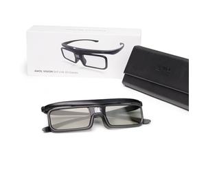 AWOL VISION Lunettes 3D DLP Link 3D, Lunettes Rechargeables à obturateur Actif compatibles LTV-2500, LTV-3000, Vanish TV et Autres Videoprojecteur DLP-Link 3D (DG-001)