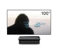 AWOL VISION Projecteur Triple Laser 4K 3D LTV-2500 avec écran de Projection Fixe de 100 Pouces et kit d'écran Blanc Mat