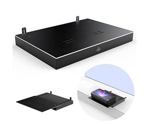 AWOL VISION Tablette Coulissante Motorisée pour Projecteur à Focale Ultra Courte- Image Extensible à 150", Plateau Télescopique Auto-rétractable, Synchronizes with The Projector's Power Supply