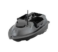 awolsrgiop Bateau d'alimentation avec GPS et 16 positions, bateau à appât radiocommandé, avec 3 boîtes à appâts, charge de 2 kg, portée de 500 m, autonomie de 90 min, 52 W, gris