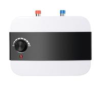 awolsrgiop Chauffe-eau Électrique Instantané 6L, 1500W 220 V Mini Chauffe-eau Instantané avec Régulation Température 30-65°C, pour Lavabo de Cuisine ou Salle de Bain, Montage Mural/Facile