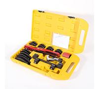 awolsrgiop Cintreuse manuelle 7 en 1 avec mallette (1/4"-7/8"), cintreuse de tubes de précision 0-90° pour tubes en cuivre, tuyaux en aluminium, tuyaux en fer