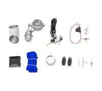 awolsrgiop Clapet d'échappement électrique 2,5" avec télécommande, vanne de régulation des gaz d'échappement en acier inoxydable contrôlée par dépression pour voiture 12 V, augmentation de la