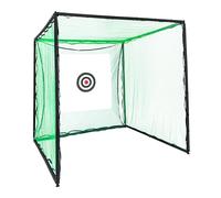 awolsrgiop Filet d'entraînement de golf 2,5 x 2,5 m avec toile cible et protection contre les rebonds, pliable, filet d'entraînement autonome pour le jardin et l'intérieur, cadre en acier robuste