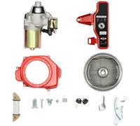 awolsrgiop Kit de démarrage électrique pour Honda GX160 5,5 CV GX200 6,5 CV avec volant d'inertie - Interrupteur à clé - Avec aimant de démarreur