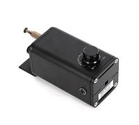 awolsrgiop Moteur de barbecue 15 W avec réglage en continu 13-56 tr/min, moteur à engrenages CC 3-12 V pour broche et rôtisserie, avec adaptateur et câble de batterie de voiture pour barbecue en plein