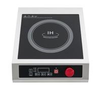 awolsrgiop Professional Plaque Induction 3500W, 10 Niveaux, Écran LED | Plaque Induction 1 Feu, Plaque de Cuisson de 25cm, Charge 75kg, avec Minuterie, pour Restaurant et Cuisine