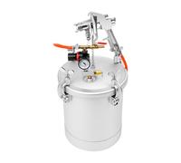 awolsrgiop Pulvérisateur à air comprimé de 10 l, 50-80 PSI, pistolet à peinture avec buse de 3 mm, système de pulvérisation professionnel pour peinture de voiture et peinture murale, chaudière de