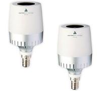 Awox - Lot de 2 ampoules LED E14 Bluetooth + enceinte avec télécommande - Chacon