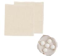 AWOXIHJ 2 Pièces Etamine Alimentaire, Étamine Tissu en Coton Non Blanchi Mousseline Alimentaire Ultra Fine Lavable Chiffon à Fromage Anti-chaleur pour Filtrer Jus Fromage Thé Épices(30 x 30cm)