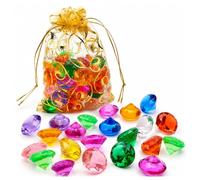 AWOXIHJ 60 Diamants Multicolores, 20Mm, Cristaux Décoratifs Pour Tables De Mariage Et Fêtes