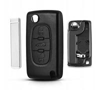AWPARTS - Coque de e Voiture - Coque de clé télécommande de Voiture Compatible avec Peugeot 207, Peugeot 307, Citroën C2, C3, C4