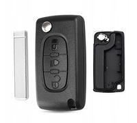 AWPARTS - Coque de clé de Voiture générique - Télécommande - Coque de clé de Voiture Compatible avec Peugeot 207, 307 et Citroën C2, C3, C4