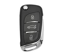 AWPARTS - Coque de e Voiture - Noir - Acrylonitrile butadiène styrène (ABS) - Compatible avec Voiture, Camionnette, SUV - Citroën C3 C4 C5 Berlingo