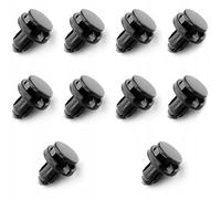 AWPARTS Lot de 10 clips de fixation pour voiture, en acier inoxydable, noir, hexagonal, compatible avec Toyota, Suzuki, Nissan, Lexus, etc.