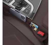 AWPF Remplissage de Siège pour BMW X1 2009-2023 2024 2025 E84 F48,Remplissage De Siège Intérieur Voiture Siège Bouchon D'éCart,Comble Les Trous Entre Le Sièges Et La Console 2 Pièces,B-Brown