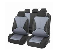 Awqmx Housse siège Voiture Housse De Siège Auto Universelle 5 Places, en Tissu Élastique Et Respirant, Confortable Et Adaptée À La Plupart des Voitures.(SN-1702-9PCS-BKGY)