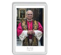 AWS Aimant Santino en PVC rigide Pape Leone XIV souvenir fridge MAGNET aimant de réfrigérateur en plastique dur avec Robert Francis Prevost